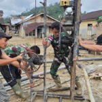 Kodim 0212 Bangun Sumur Bor untuk Pengungsi Banjir di Batang Toru